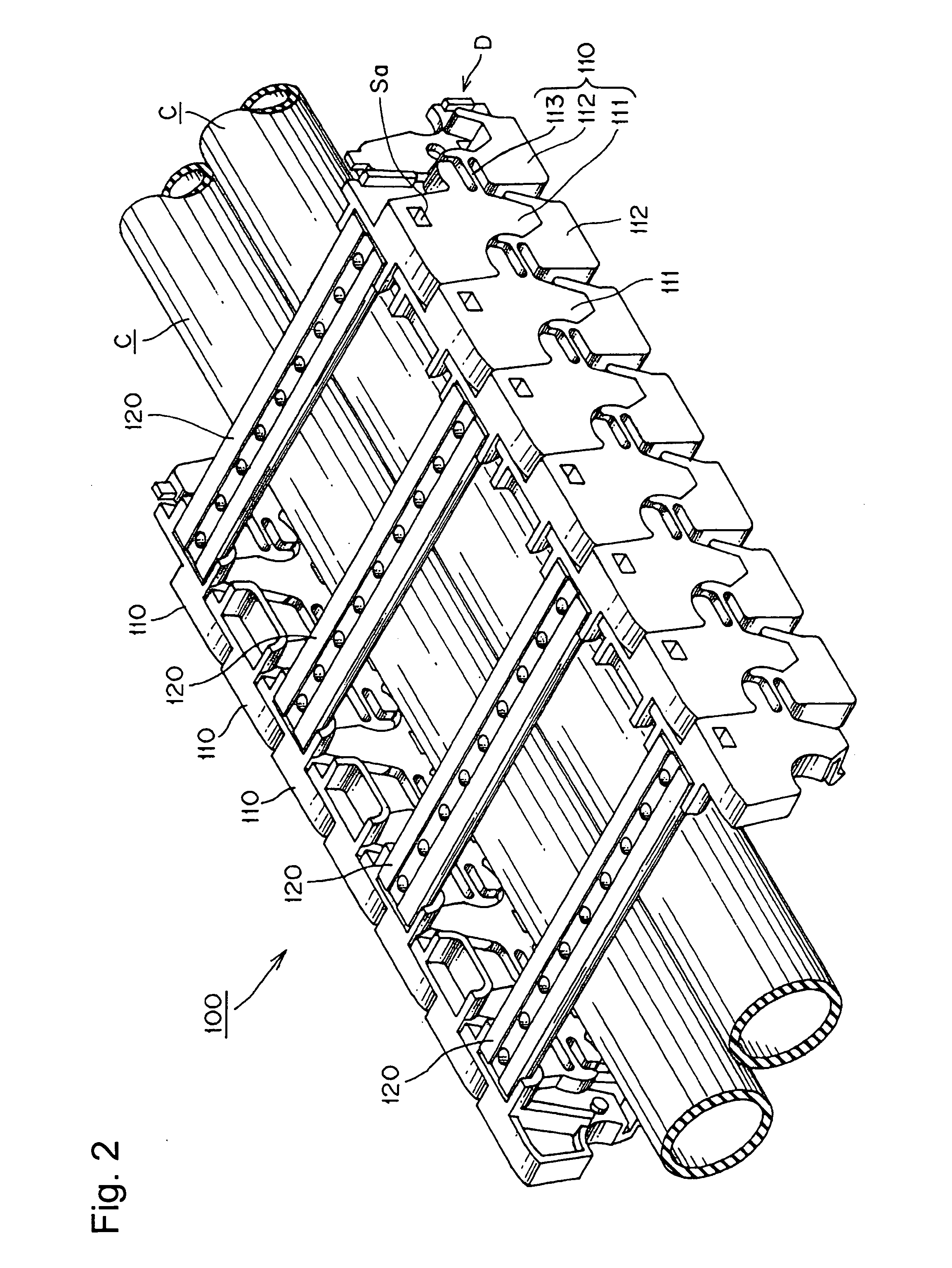 Cable protection and guide device