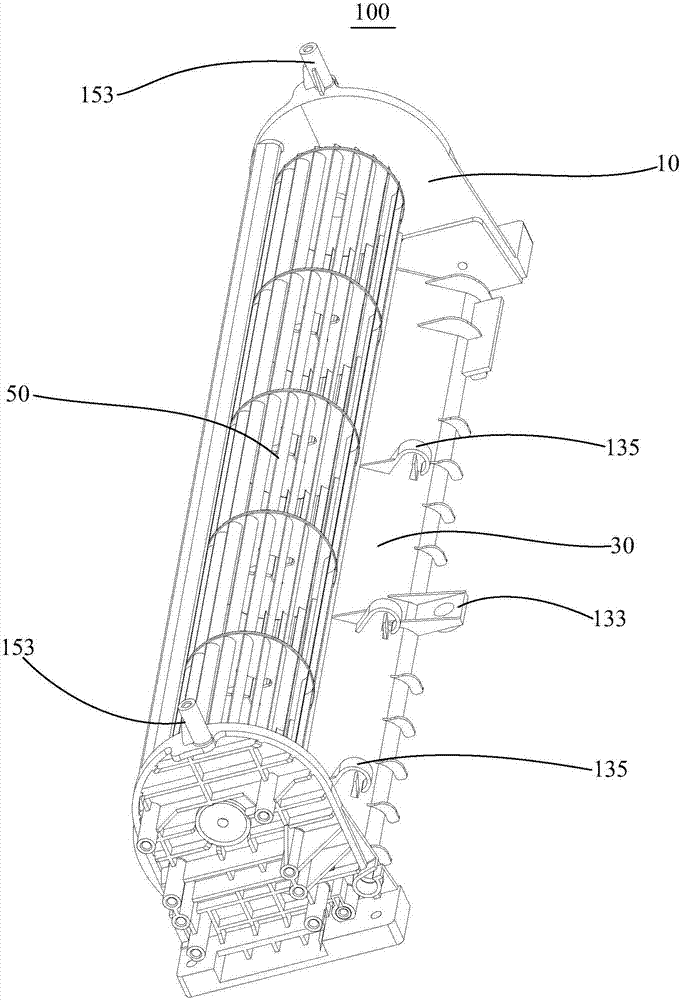 Air channel assembly and fan heater