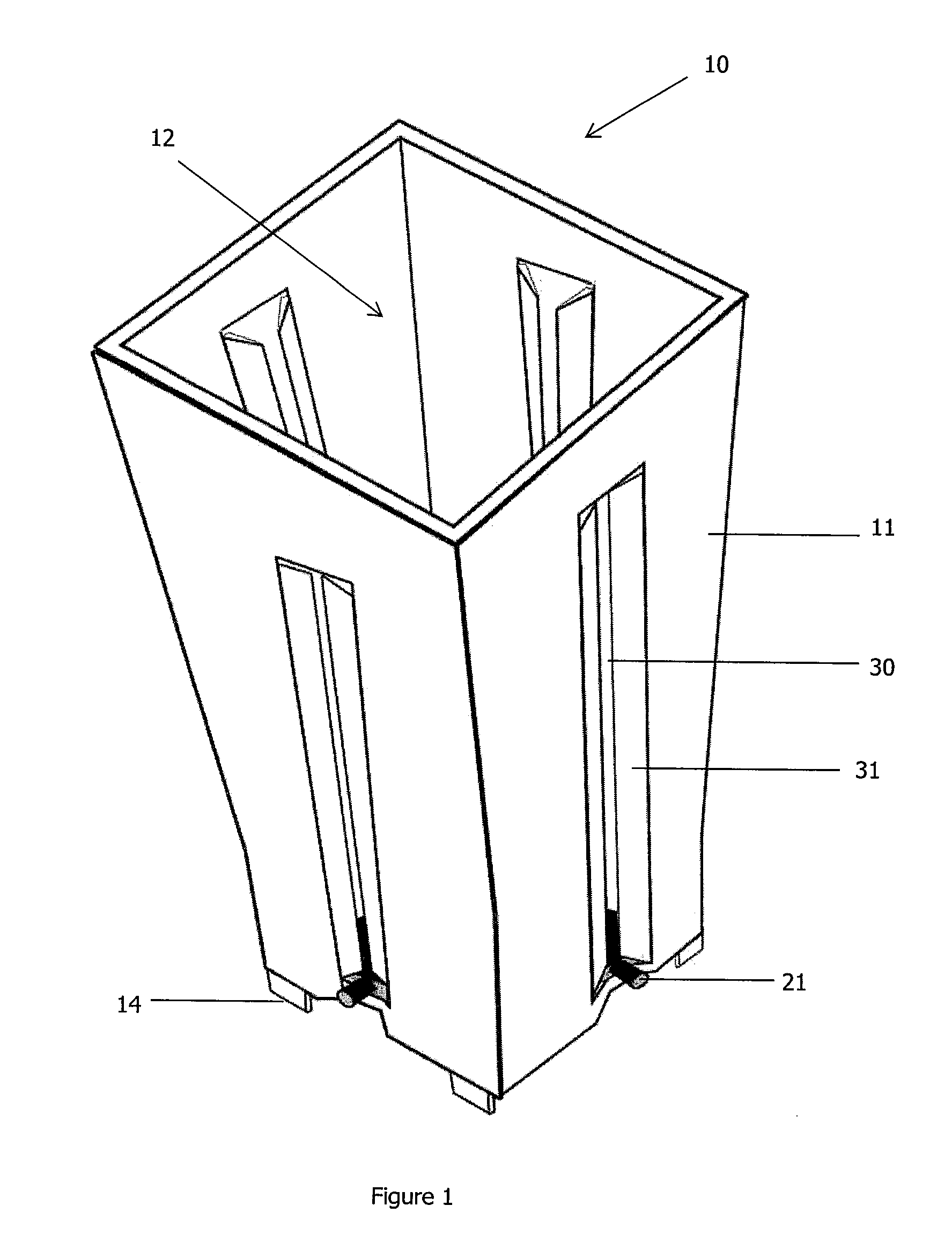 Plant cultivating container