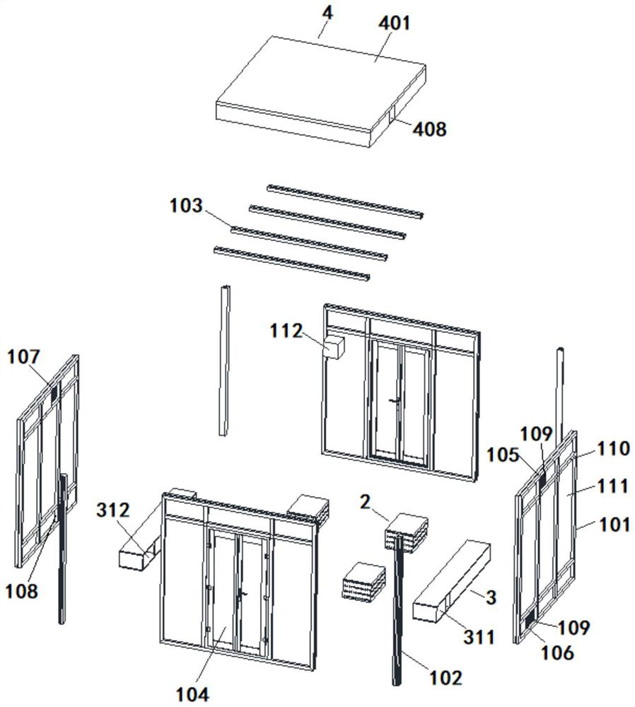 Damping and noise-reducing device for dry-type transformer