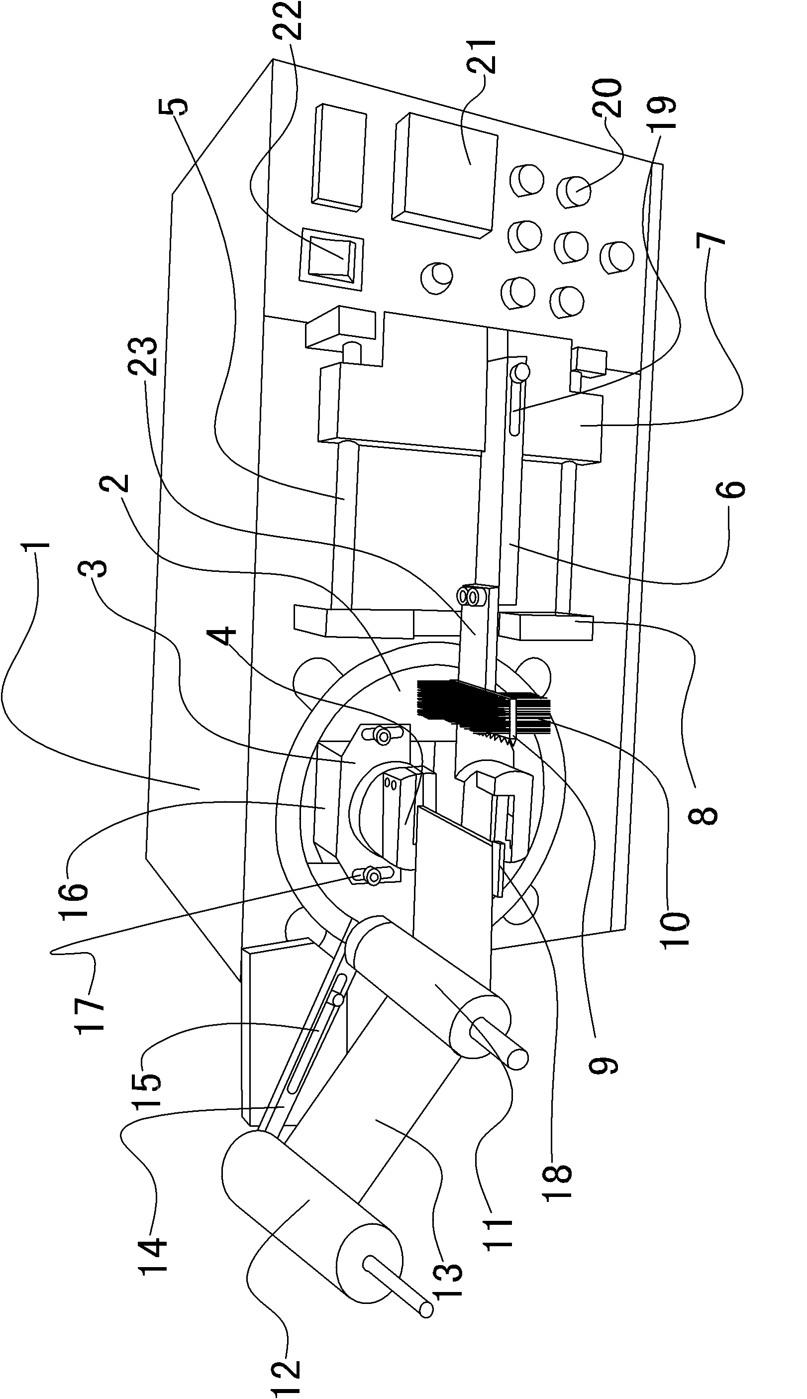 Automatic tape-wrapping machine