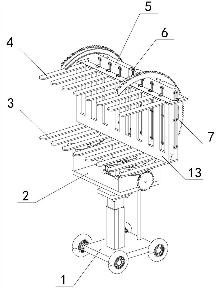 Turnover structure for assisting prone position ventilation