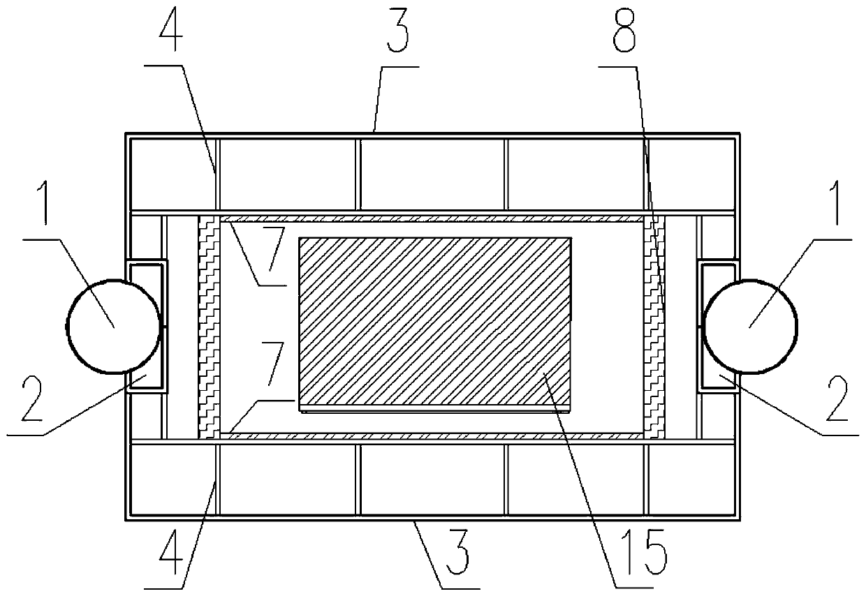 Integrated structure of tramcar station seat and electrical equipment box