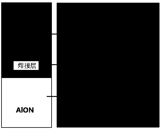 Method for alleviating thermal stress of porous silicon nitride ceramic and transparent aluminum nitride ceramic in connection process