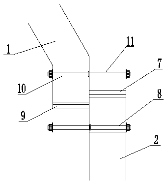 Two-section electrolytic cell emergency bus device