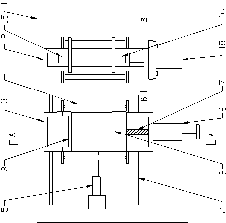 A tightening device for a cylindrical material cutting machine