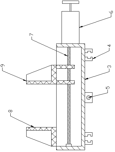 A tightening device for a cylindrical material cutting machine