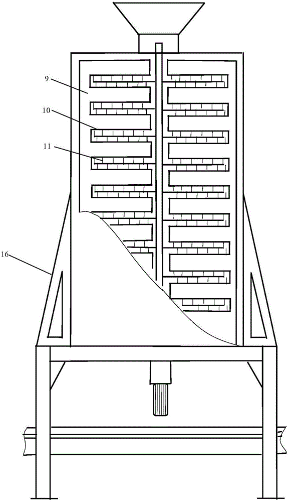 Self-cleaning double-palladium paired-roller agitator