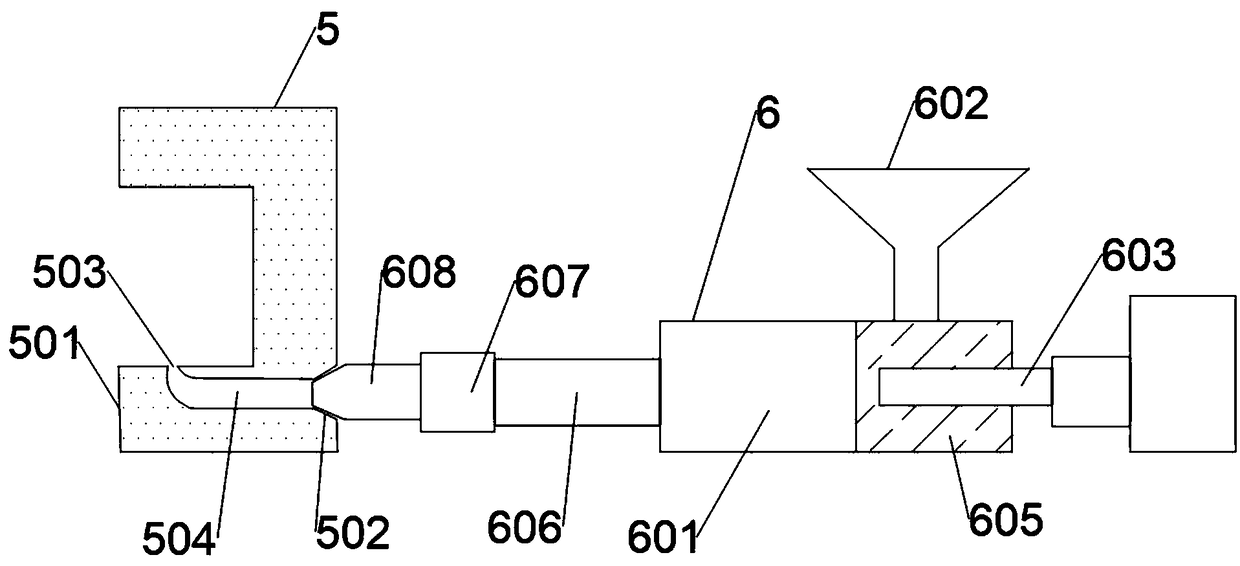 Point pouring type high-efficiency and high-accuracy injection mold