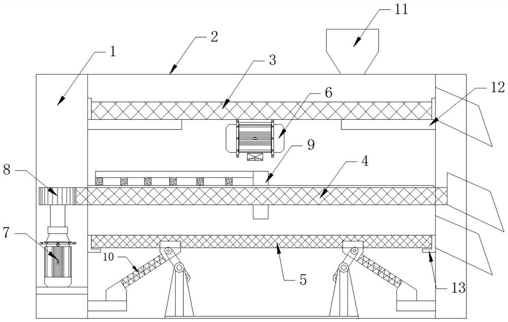 Vibrating sand screening device for 3D printing