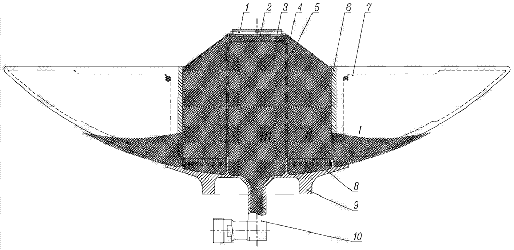 Astral lander tank propellant management device and manufacturing method thereof