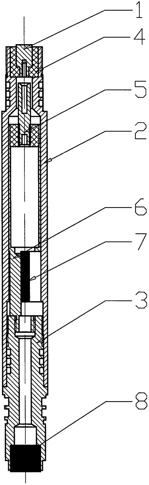 Totally closed downhole pressure gauge