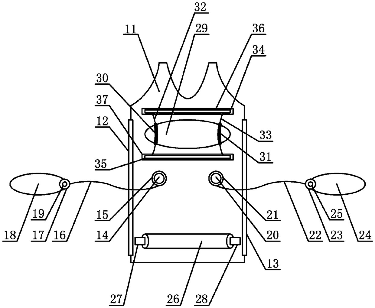 Magnetic force opposite-attraction-type swimming suit with buoyancy