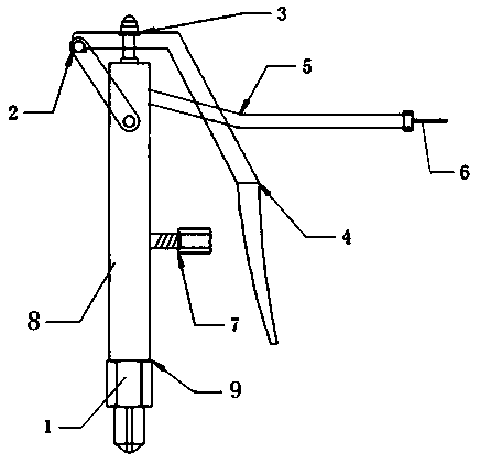 Needle type quantitative grease filling gun