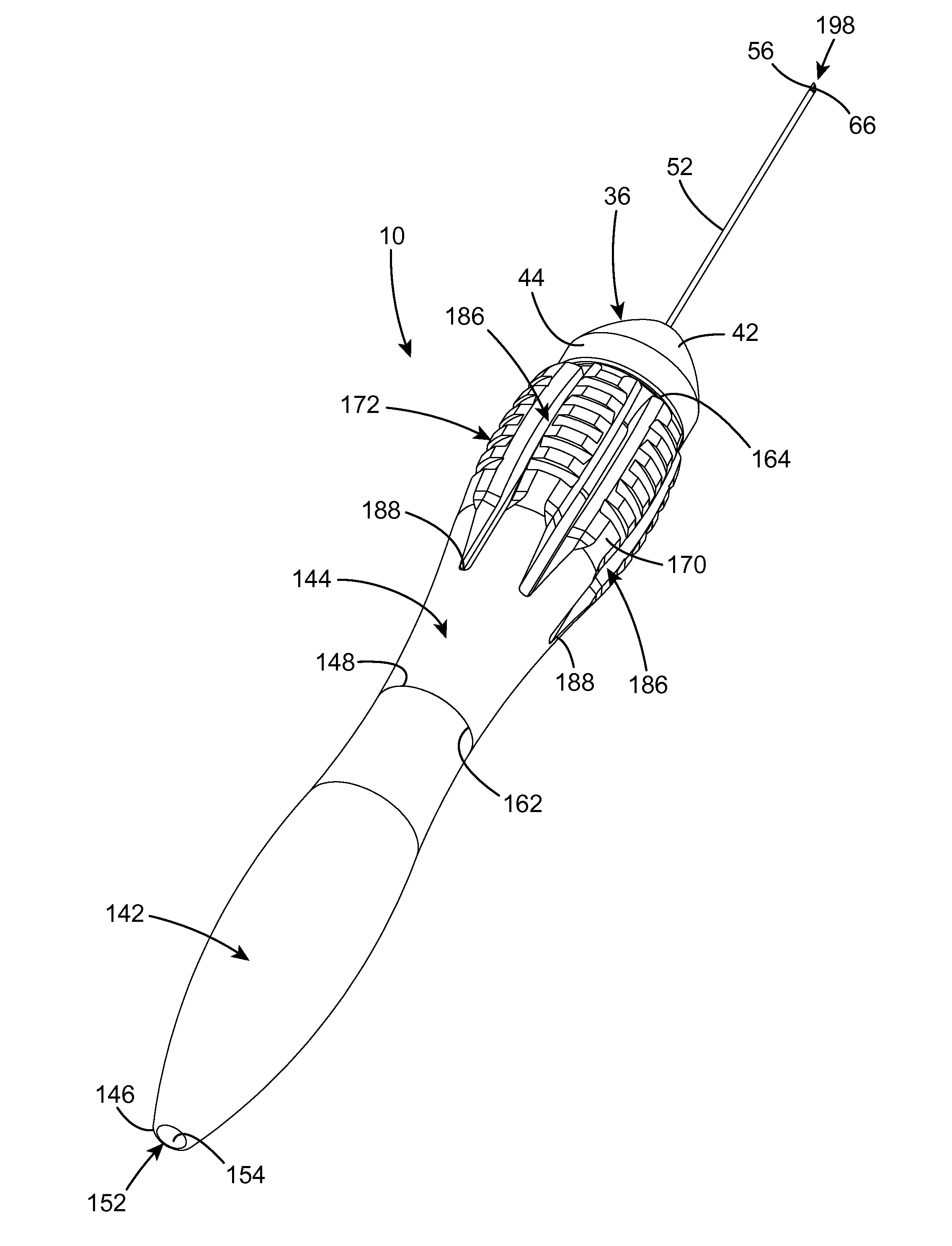 Axially Reciprocating Microsurgical Instrument with Radially Compressed Actuator Handle