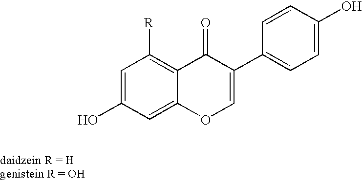 Dietary supplements comprising soy hypocotyls containing at least one isoflavone