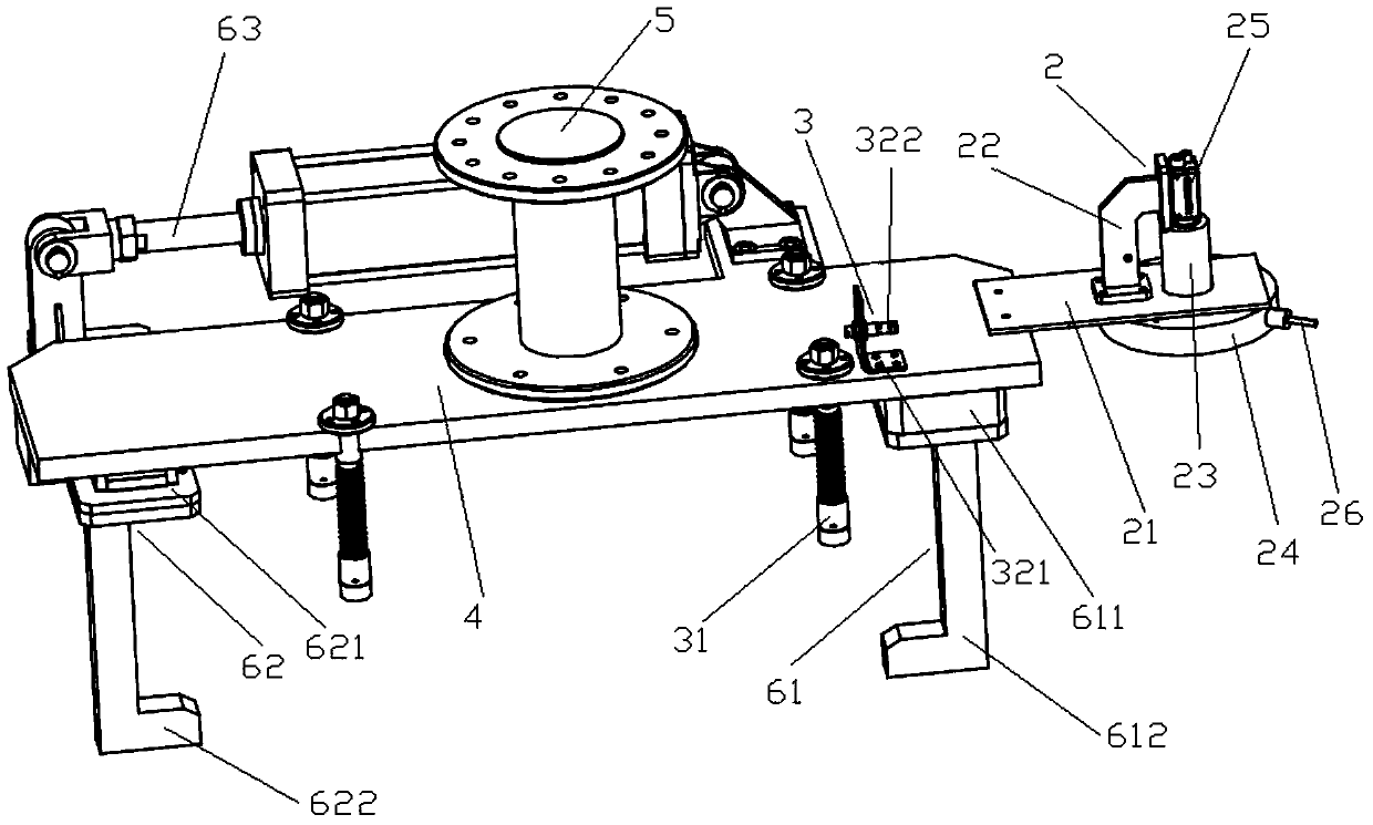 Robot handling fixture and handling system for engine block based on vision