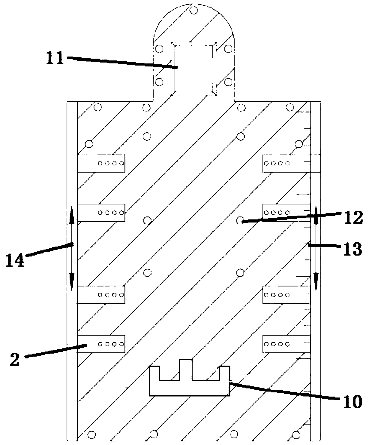 Abdominal pressure breathing control device for magnetic resonance accelerator