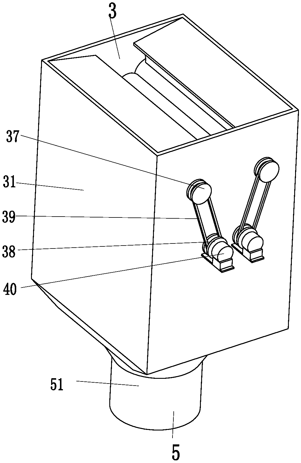 Chemical raw material medicine conveying system for medicinal preparation