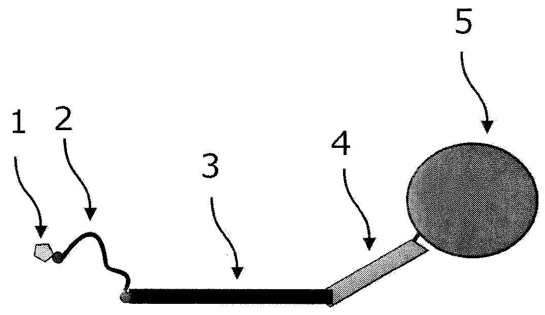 Method and components for detecting nucleic acid chains