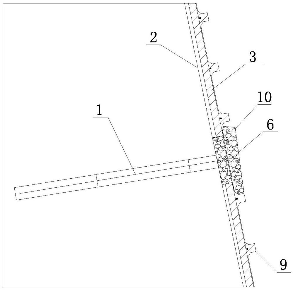 Assembled soil nail wall structure and construction method