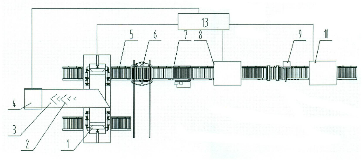 Device for increasing baling density uniformity of threshed and re-dried tobacco leaves