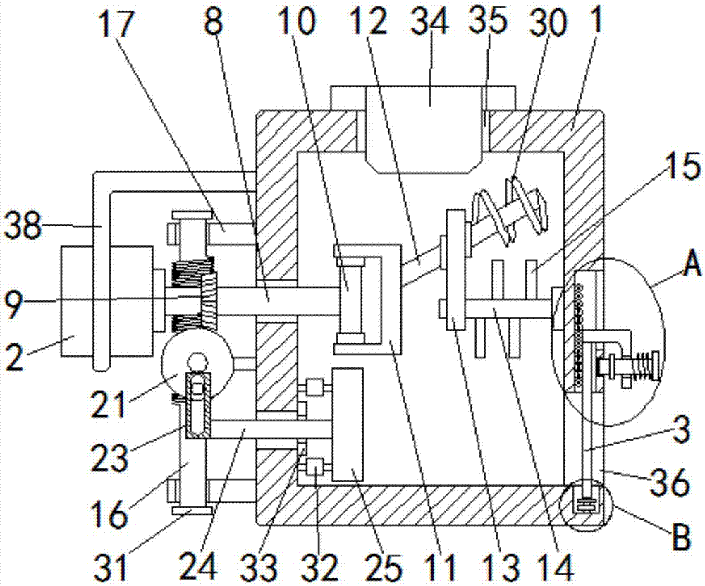 Mixed stirring device for PVC production