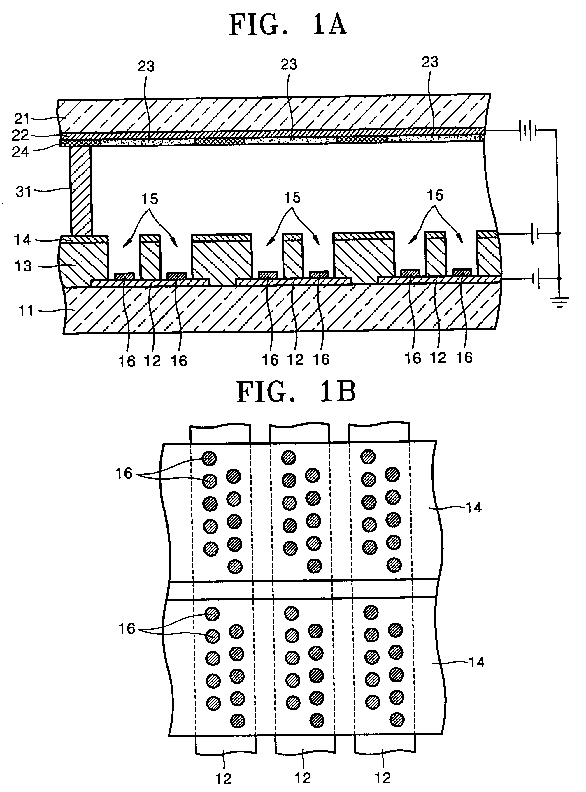 Field emission display (FED) and method of manufacture thereof