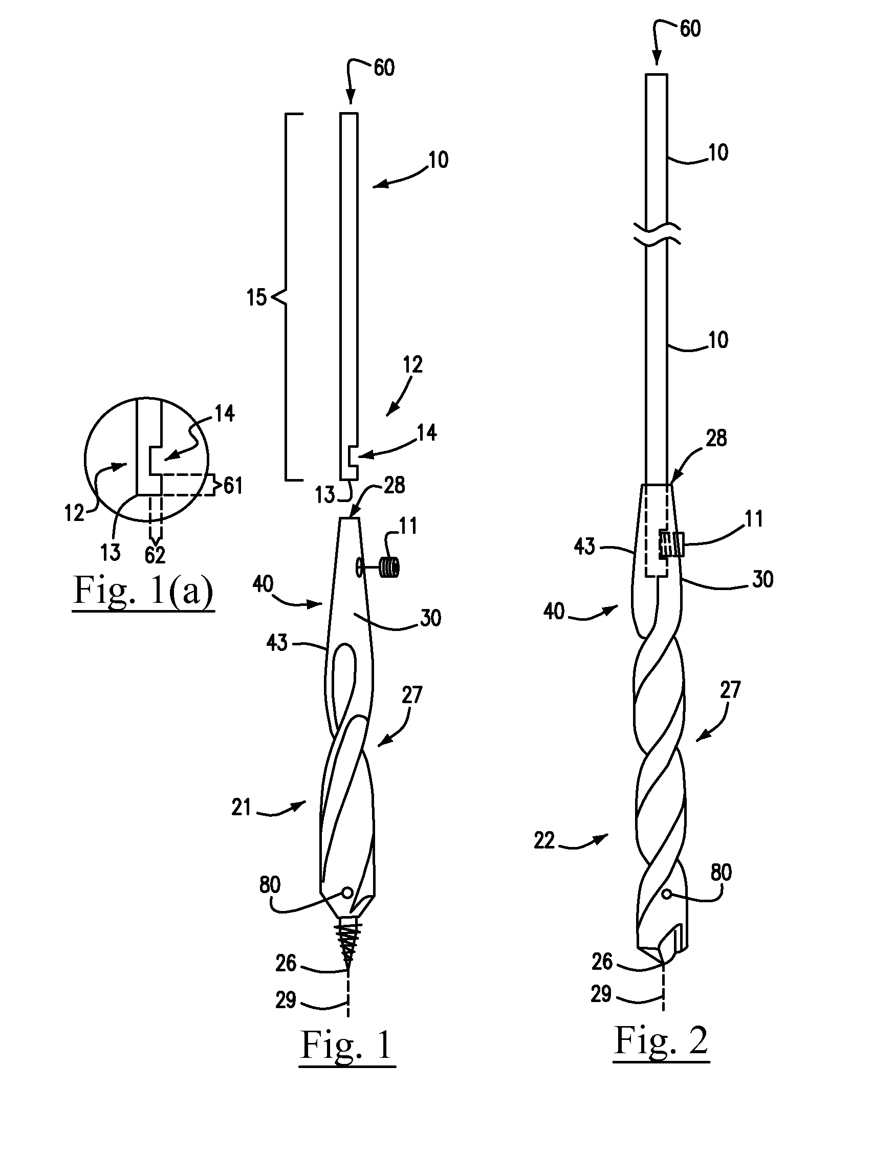 Drill Bit System and Method for Forming Holes in Materials