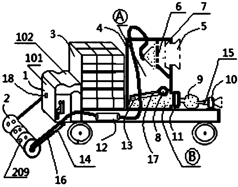 Device and method for collecting and compressing poplar catkins into bag