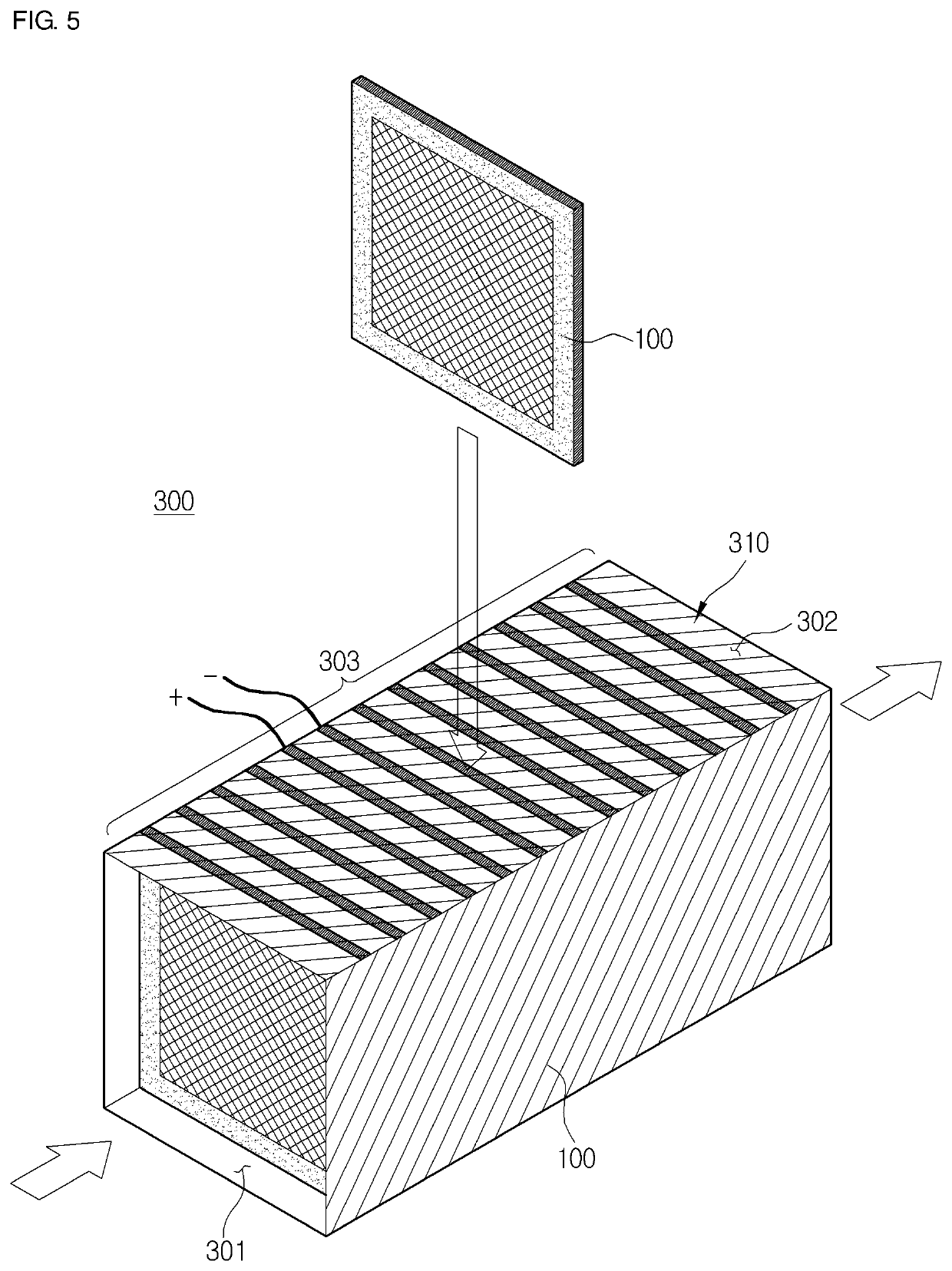 Conductive fabric filter, method for manufacturing the same and electric dust collector having the same