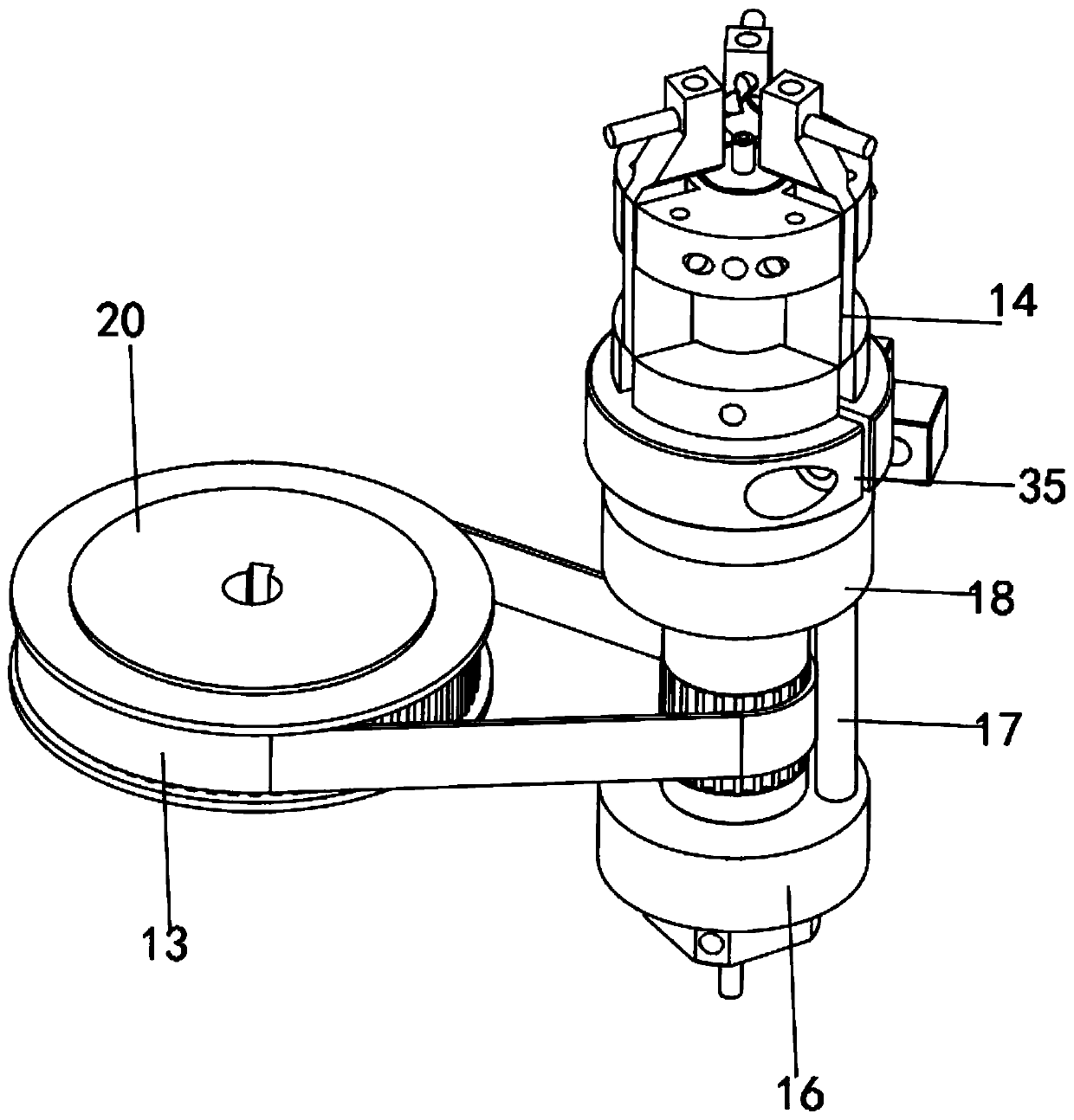 Inorganic insulated flexible fireproof cable for rail transit and production equipment of cable