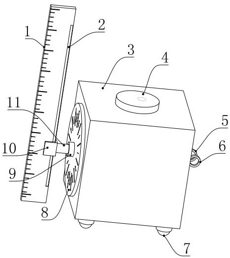 A measuring device for interior and exterior decoration design