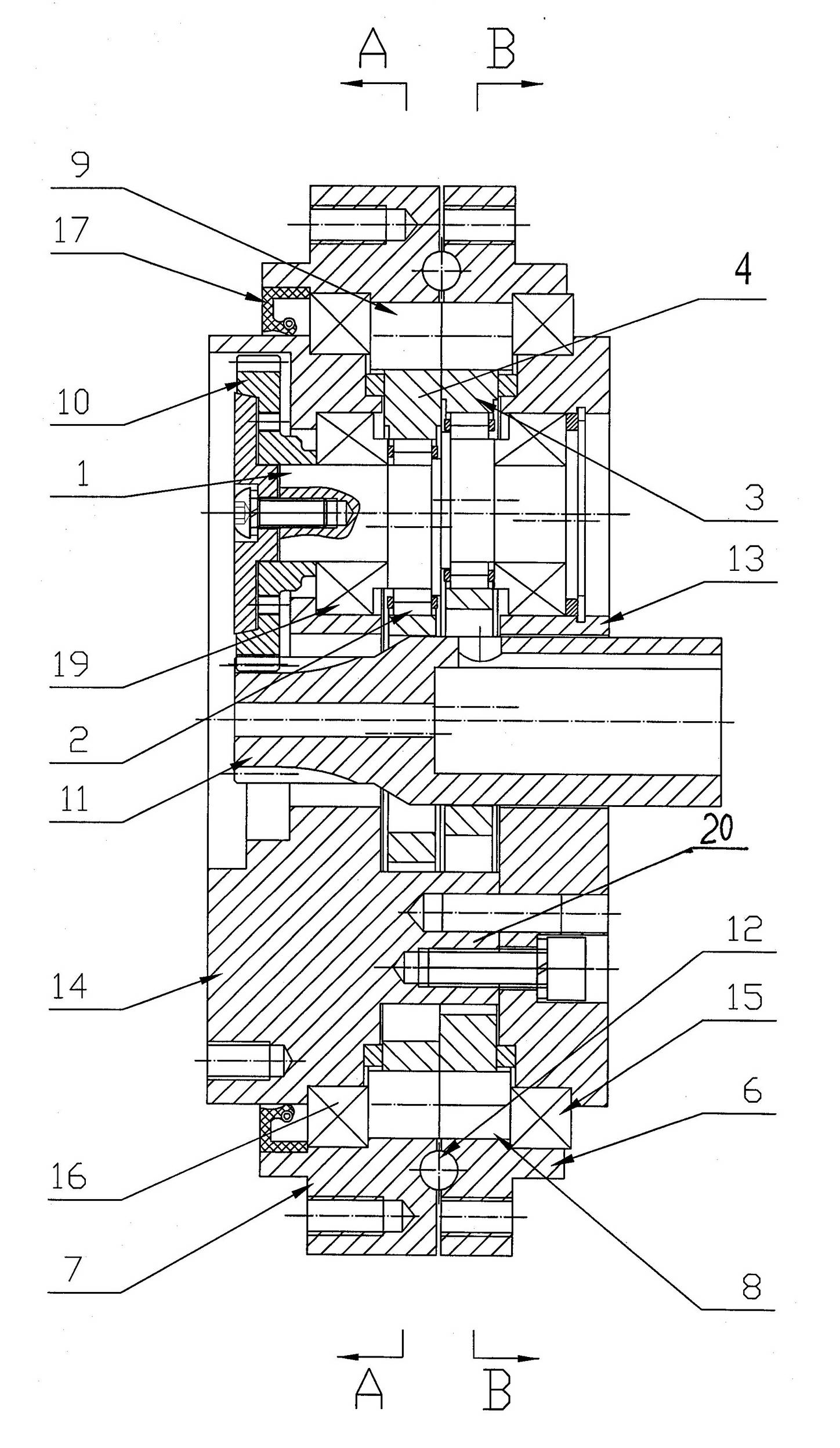 Complex precise cycloidal speed reducer