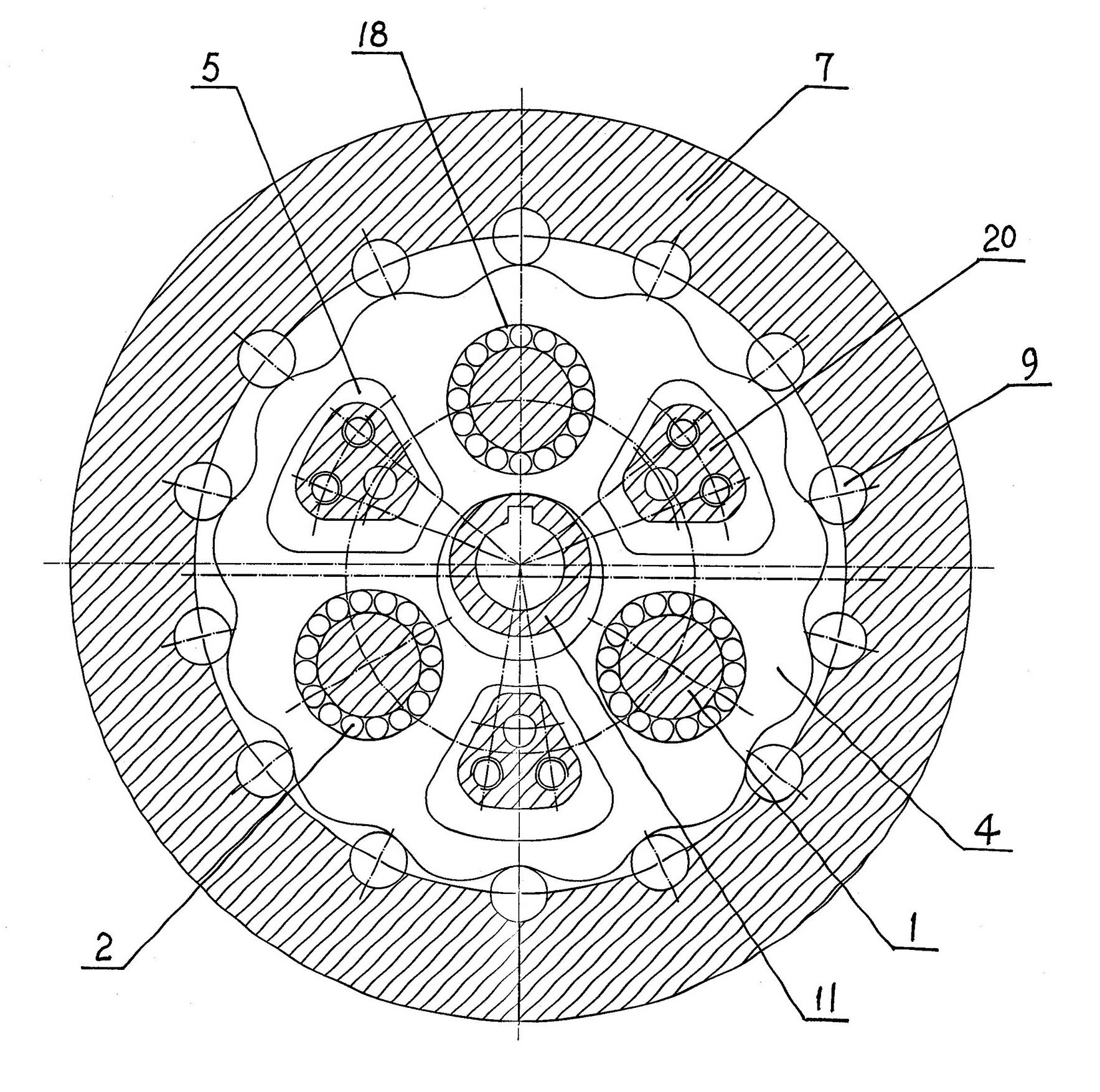 Complex precise cycloidal speed reducer