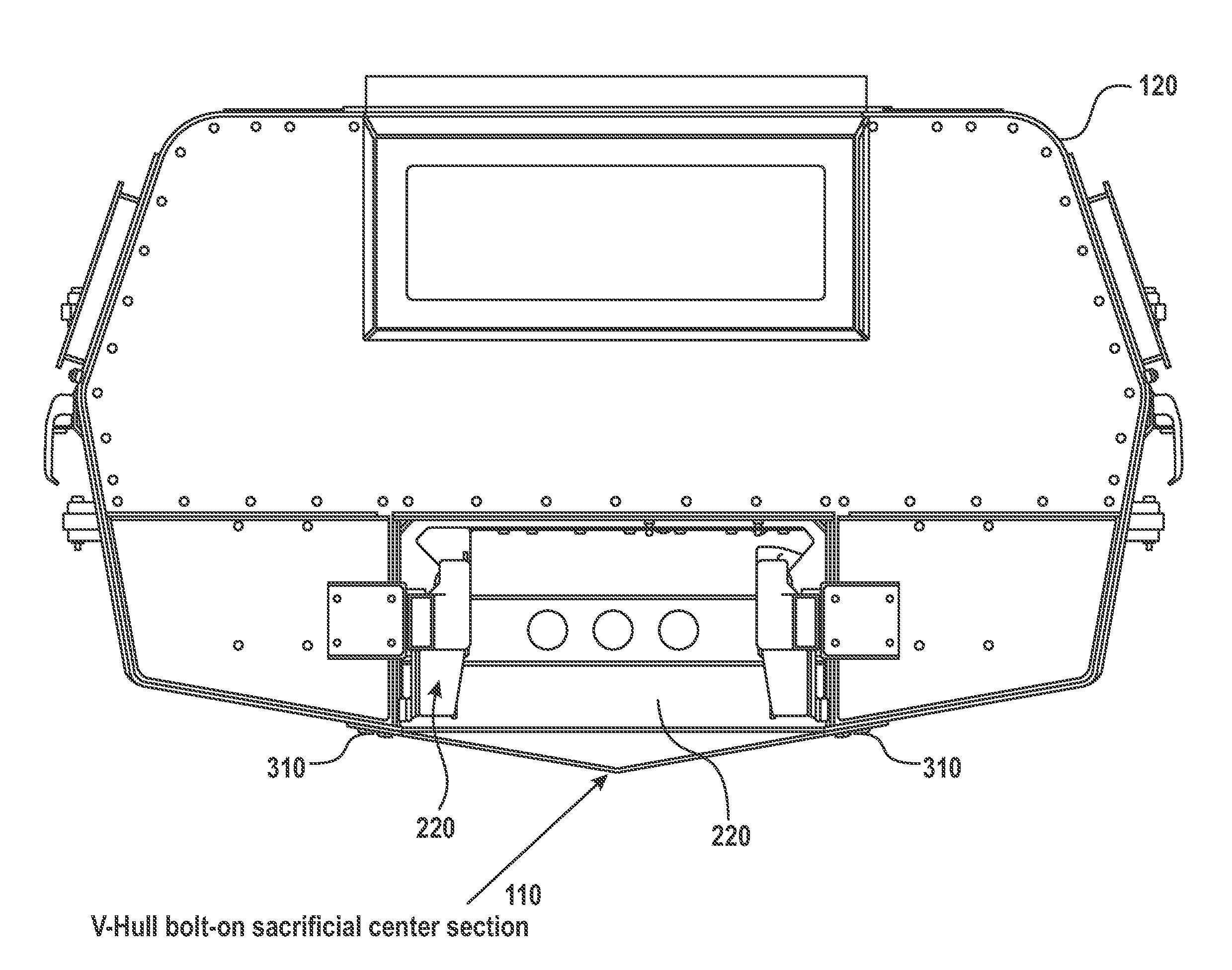 Cabin for a humvee vehicle