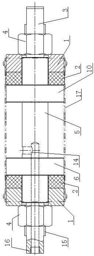 Short straight metal pressure pipe fitting bulge test apparatus