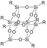 Silsesquioxane cross-linked silicon nitrogen phosphor synergic anti-flaming water-borne epoxy resin and preparation method thereof