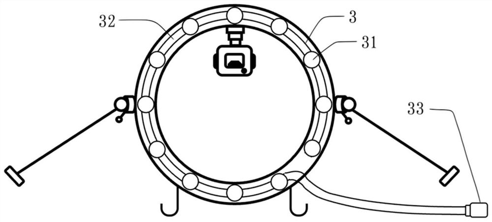 Perineum visual field exposing device