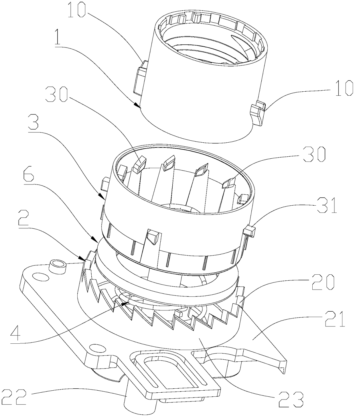 Connecting structure, ink supply system and printer