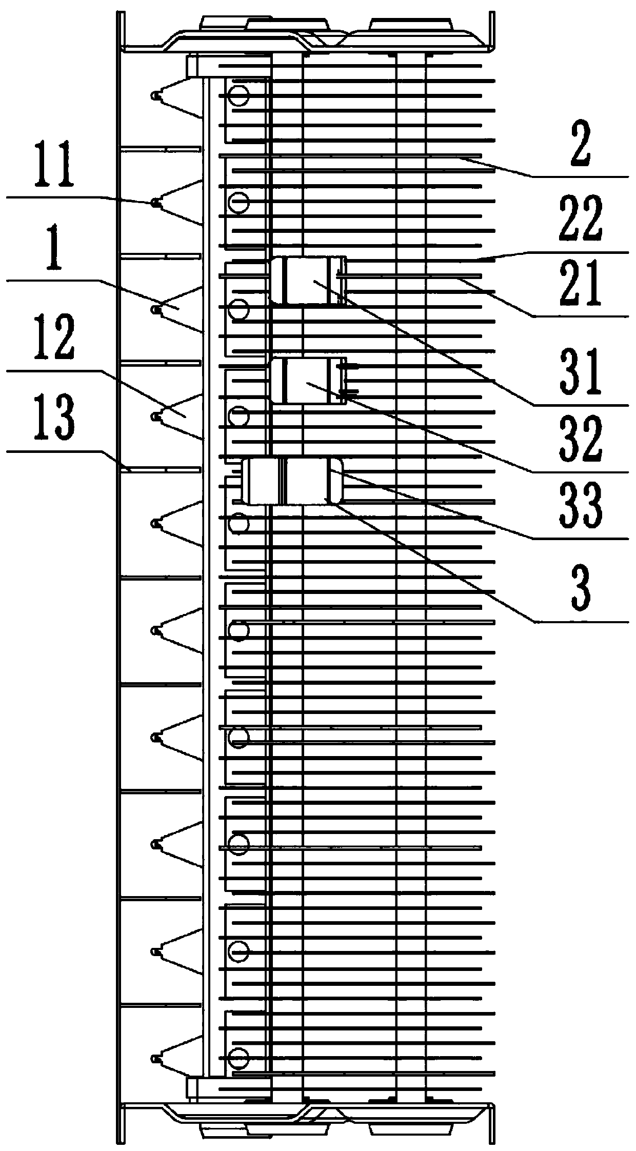 Plate-type two-section electrostatic adsorption dust collection device