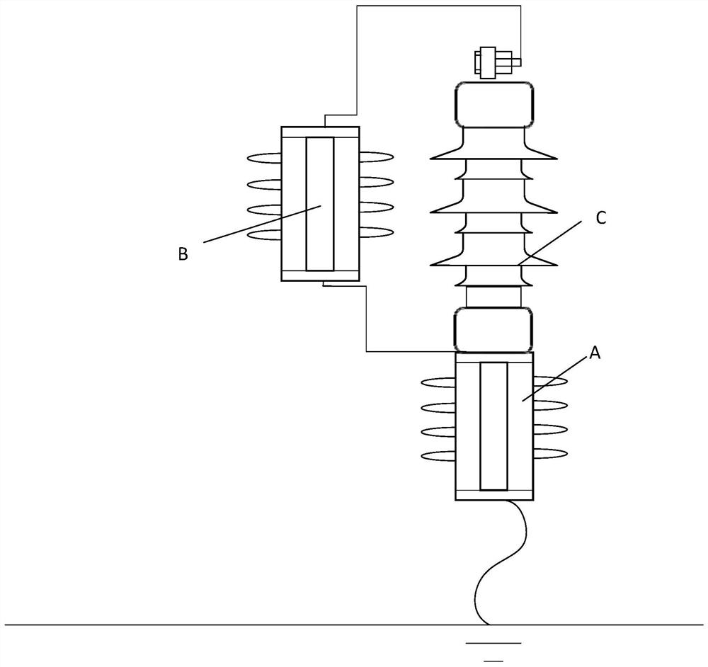 Novel combined arc extinguishing lightning protection device