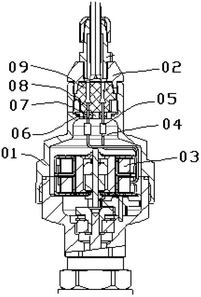 Electronic expansion valve and insertion component thereof