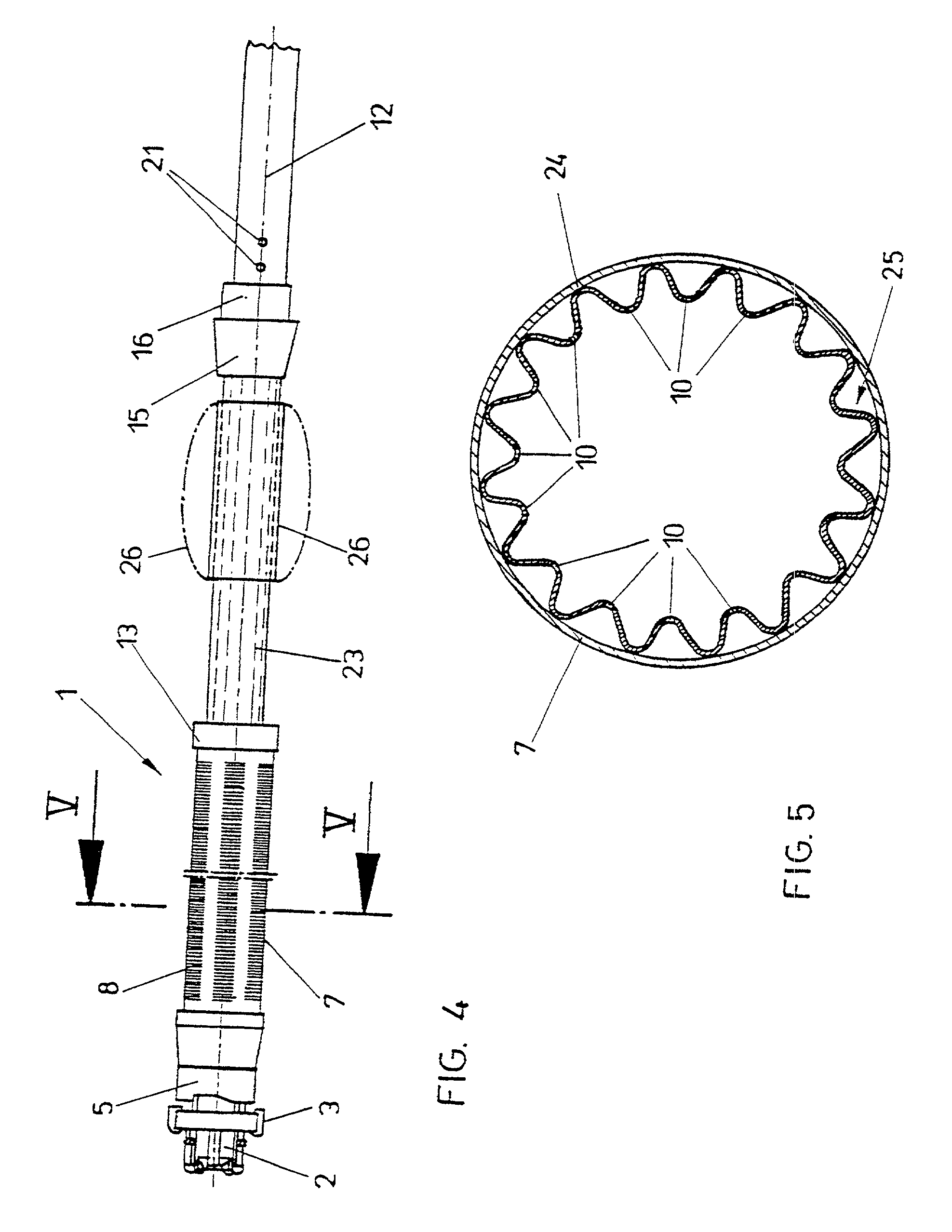 Device for drilling and draining holes in soil or rock