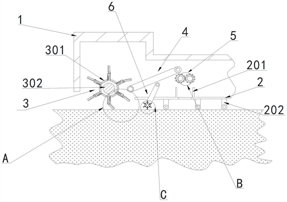 Agricultural weeding machine capable of preventing weed regeneration