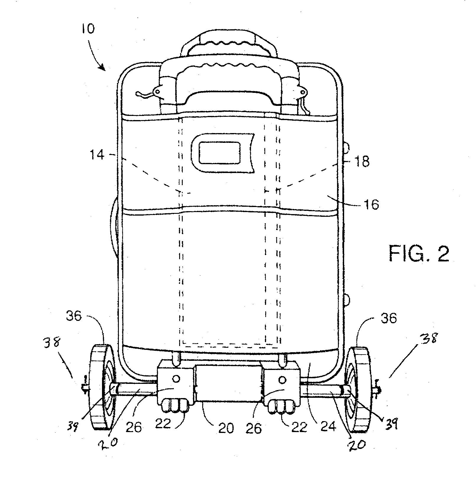 Removable large wheel assembly for luggage with small wheels