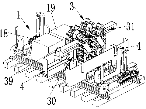 Stone discharging-filling multi-functional intelligent device