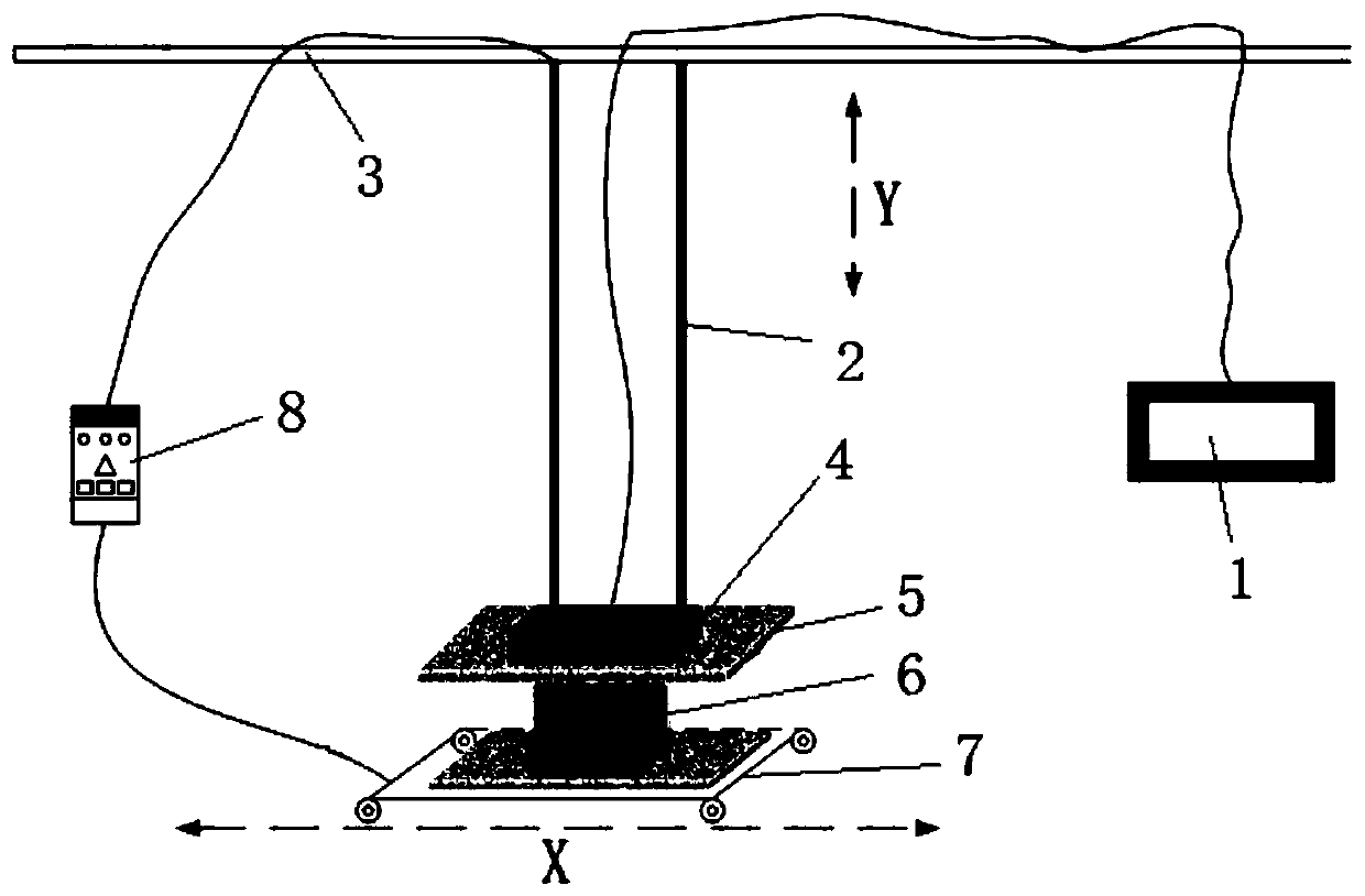 Cement-based electromagnetic developing composite material, preparation method and application thereof