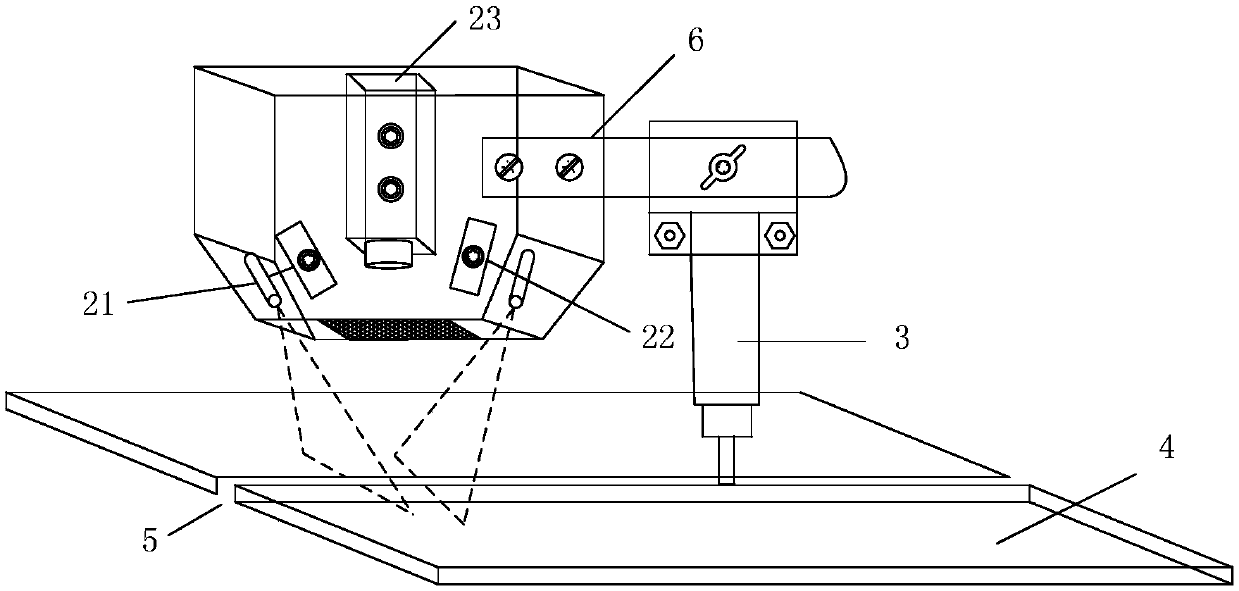 System and method based on double-line-laser structure light and used for welding joint identification and tracking