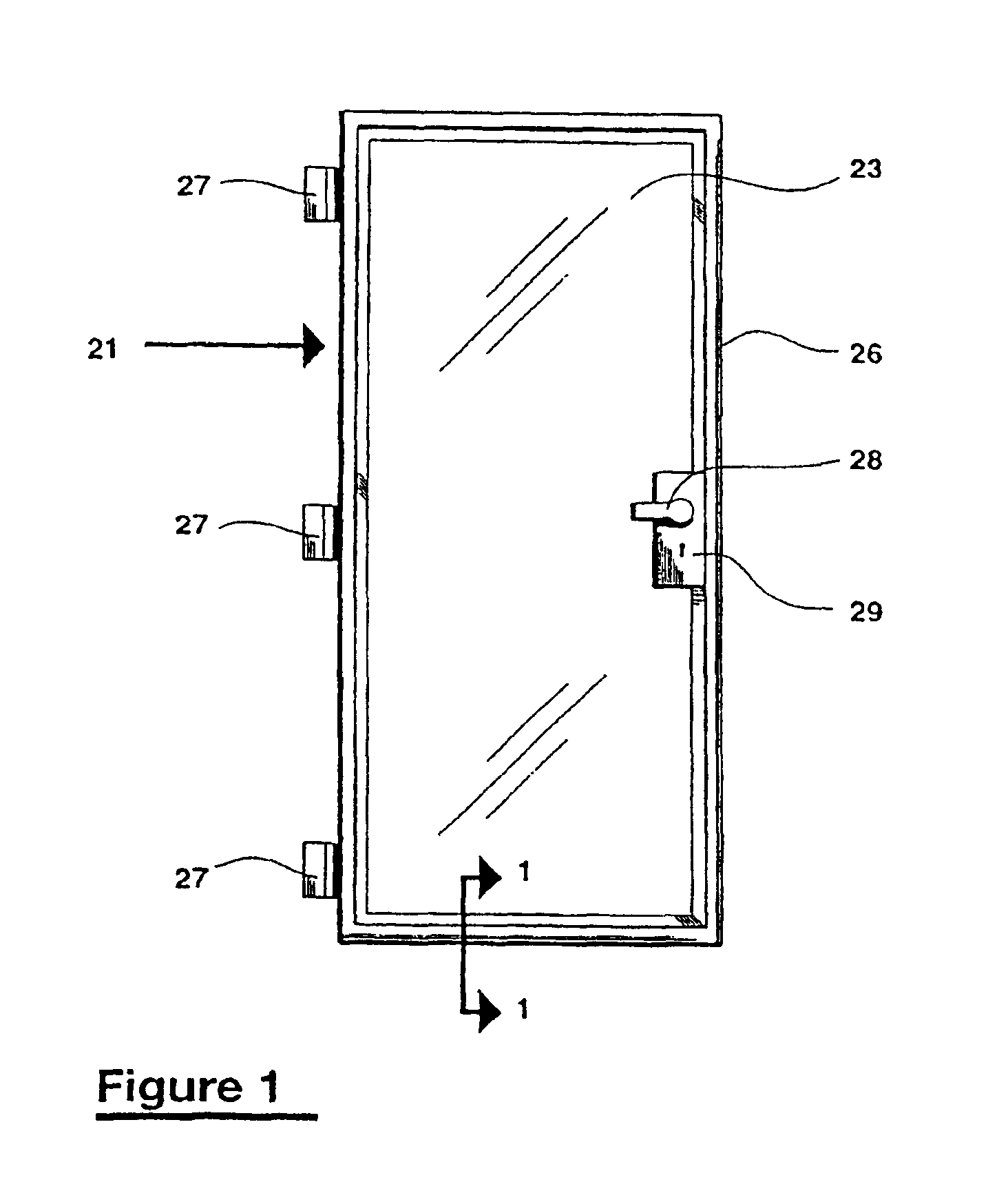 Fenestration sealed frame, insulating glazing panels